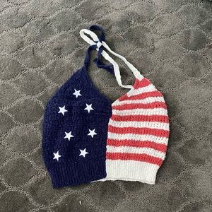 American flag crochet top!